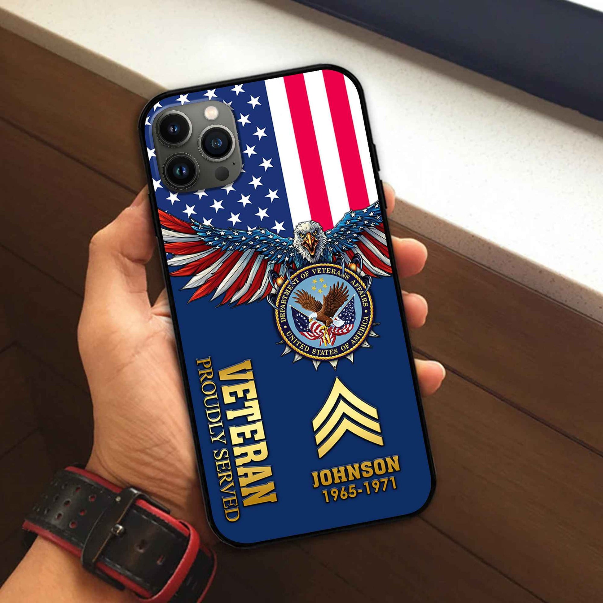 US Veteran Custom Phone Case VPVC505407, Gifts For US Veteran, Best Gifts On Father's Day, Armed Forces Day, Independence Day, Veterans Day.