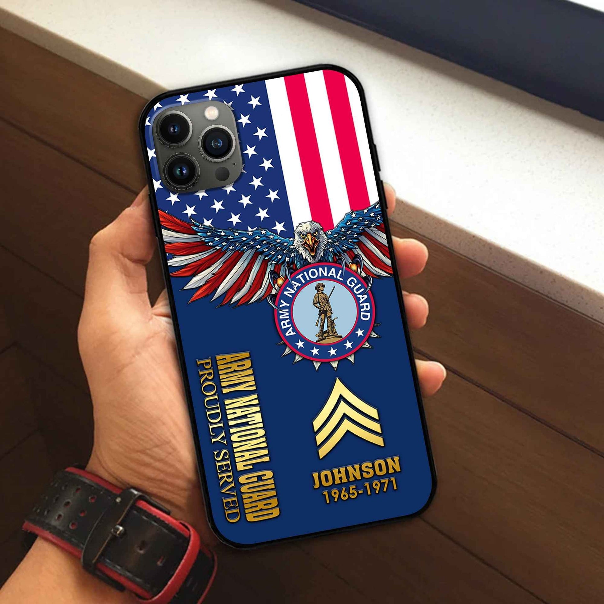 US Army National Guard Custom Phone Case VPVC505408, Gifts For Army National Guard Veteran, Best Gifts On Father's Day, Armed Forces Day, Independence Day, Veterans Day.