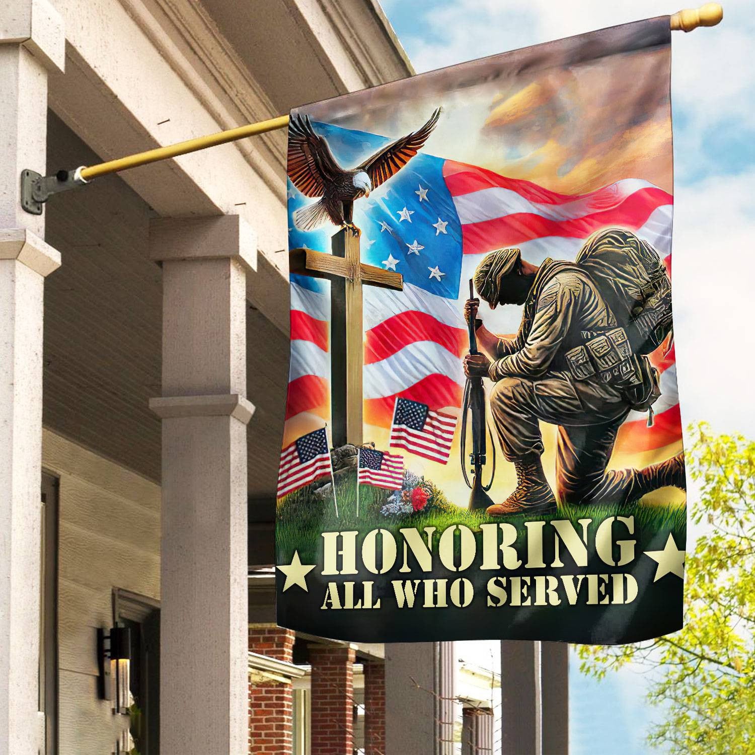 Unique US Veteran Flag VPVC106001, Gift For US Veteran, American Flag, Patriotic Flag, Garden Flag, House Flag