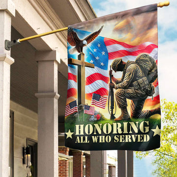 Unique US Veteran Flag VPVC106001, Gift For US Veteran, American Flag, Patriotic Flag, Garden Flag, House Flag