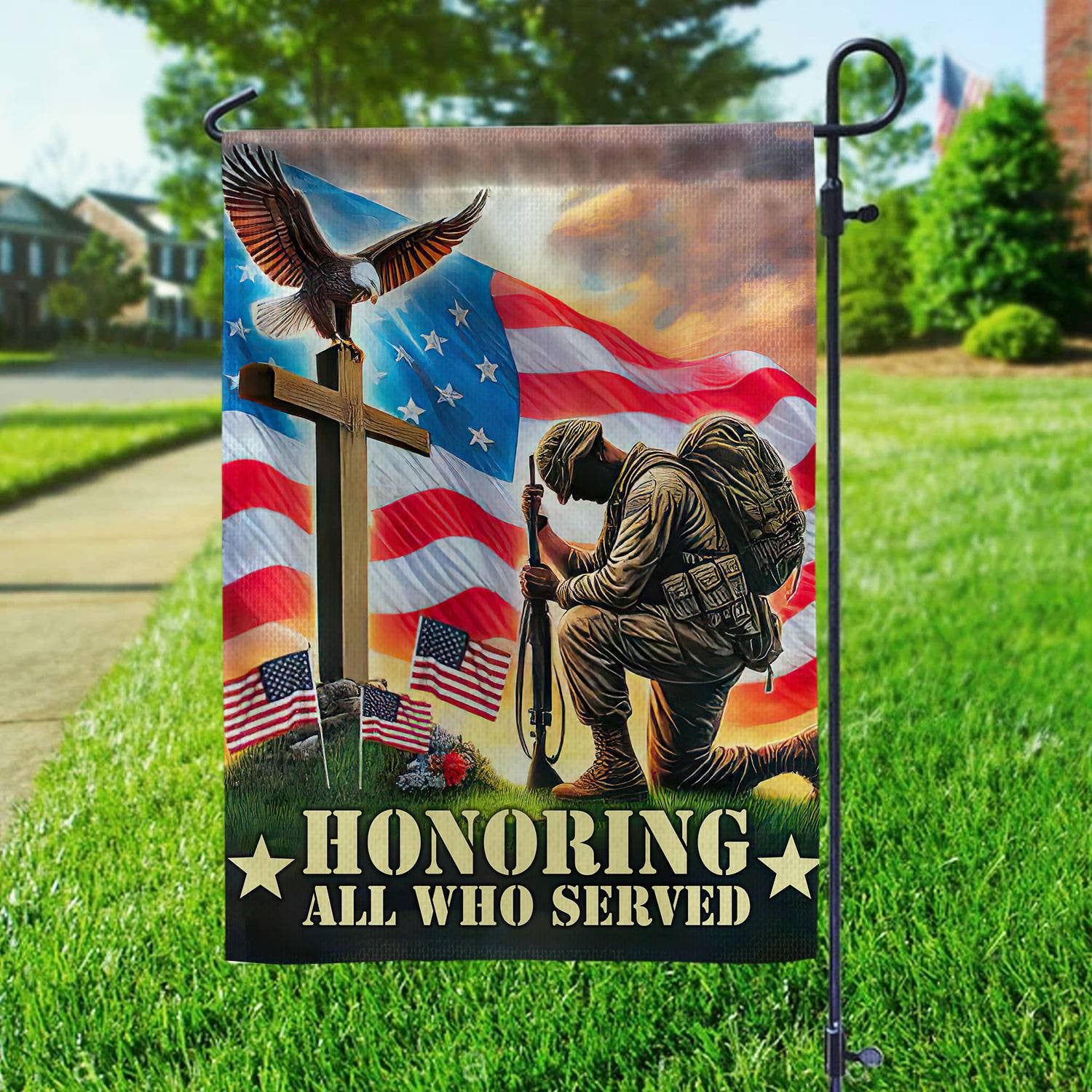 Unique US Veteran Flag VPVC106001, Gift For US Veteran, American Flag, Patriotic Flag, Garden Flag, House Flag