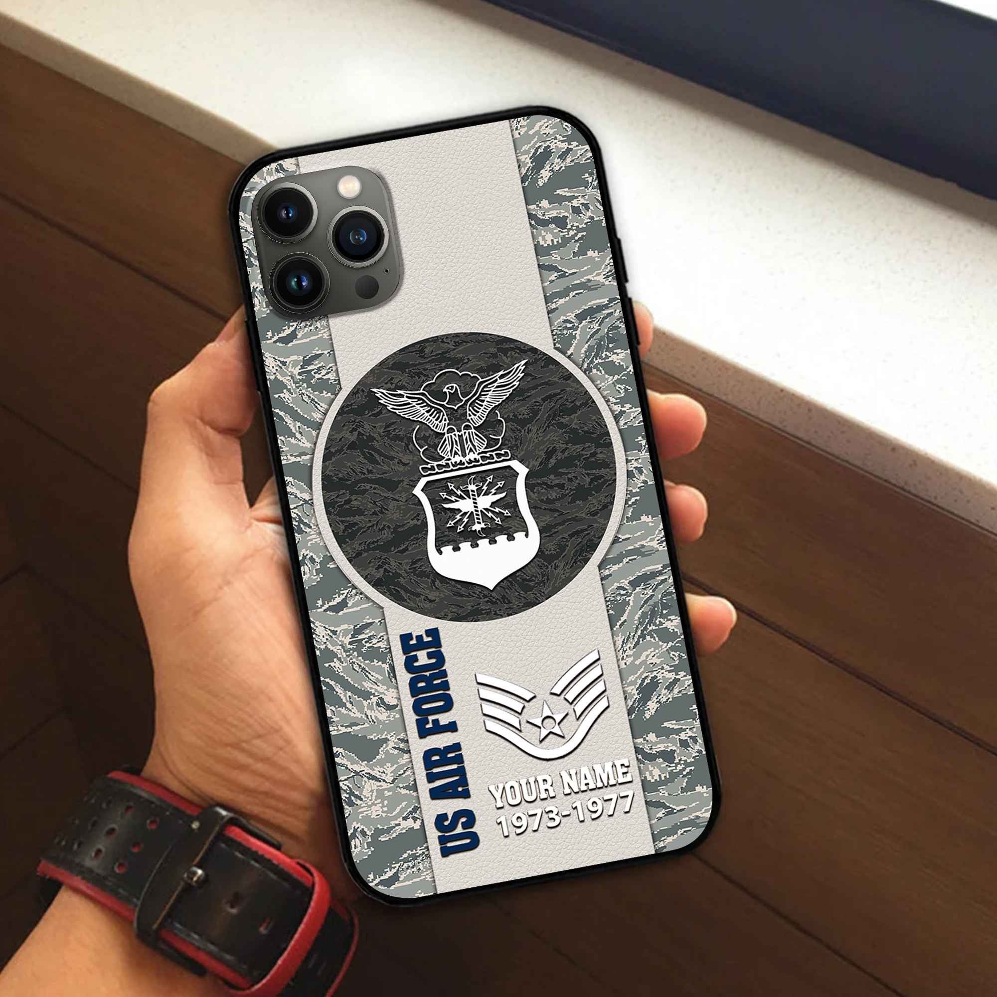 USAF Custom Phone Case VPVC506412, Gifts For Air Force Veteran, Best Gifts On Father's Day, Armed Forces Day, Independence Day, Veterans Day.