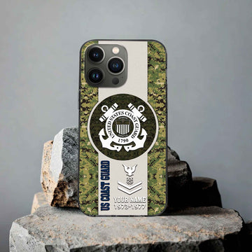 USCG Custom Phone Case VPVC506405, Gifts For Coast Guard Veteran, Best Gifts On Father's Day, Armed Forces Day, Independence Day, Veterans Day.