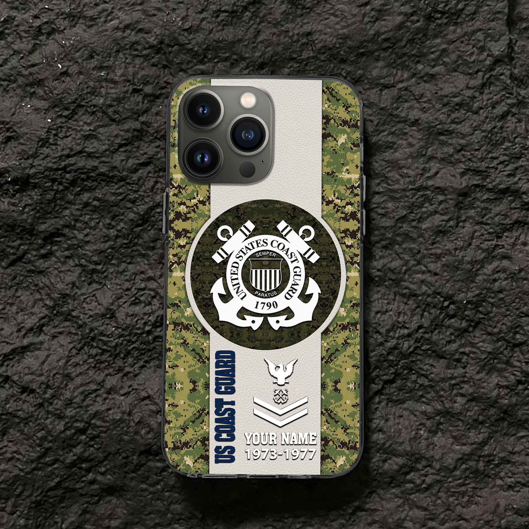 USCG Custom Phone Case VPVC506405, Gifts For Coast Guard Veteran, Best Gifts On Father's Day, Armed Forces Day, Independence Day, Veterans Day.