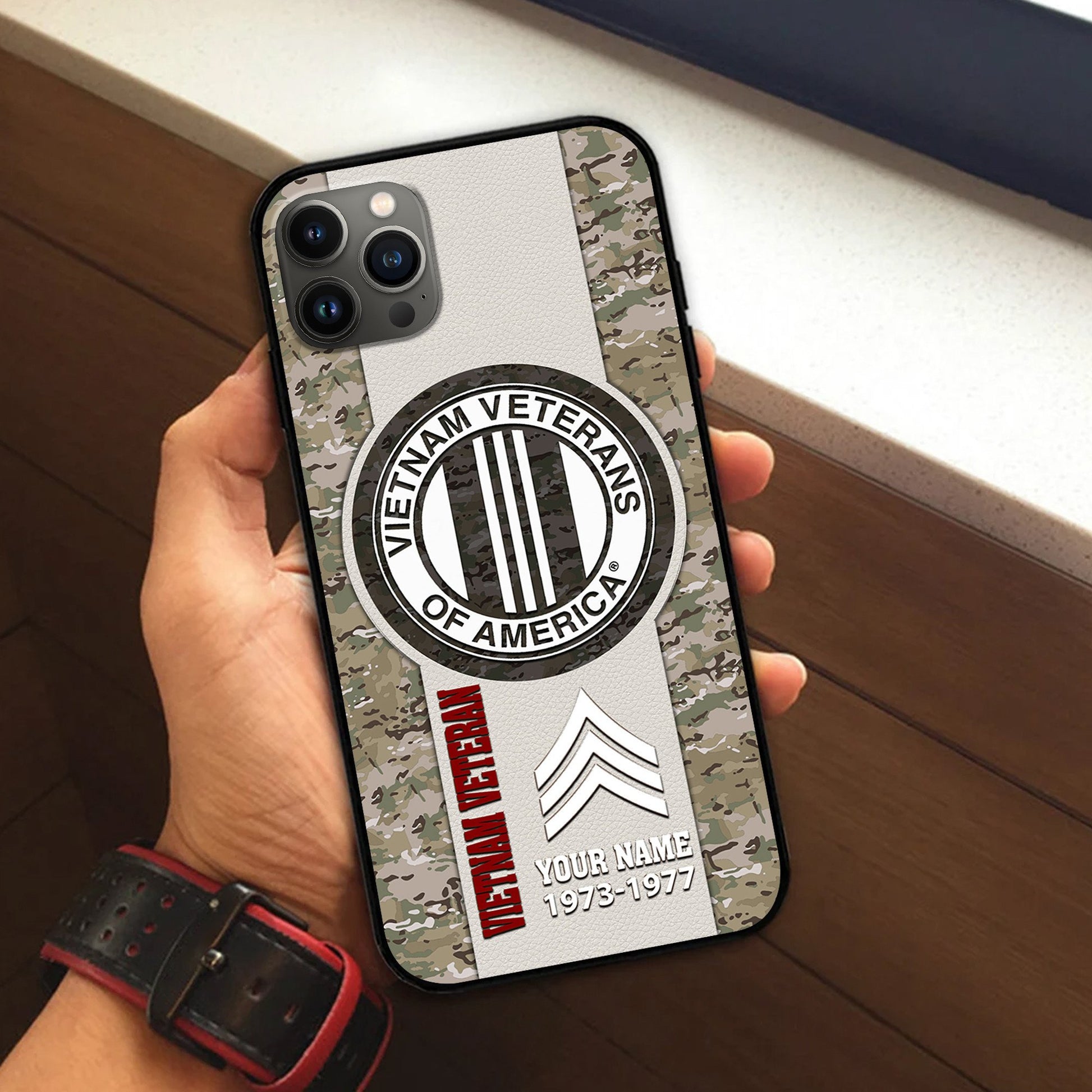 Vietnam Veteran Custom Phone Case VPVC506406, Gifts For Vietnam Veteran, Best Gifts On Father's Day, Armed Forces Day, Independence Day, Veterans Day.