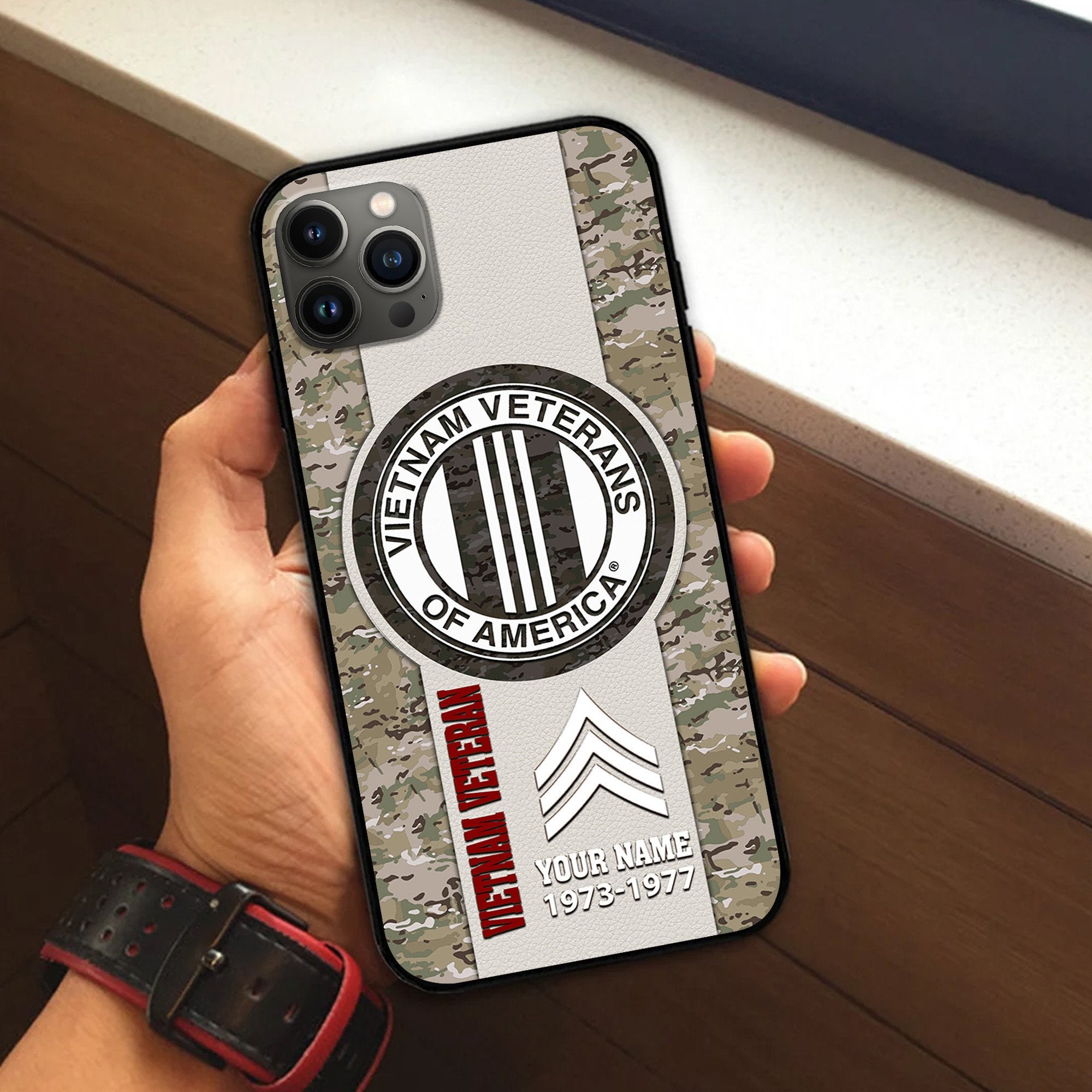 Vietnam Veteran Custom Phone Case VPVC506406, Gifts For Vietnam Veteran, Best Gifts On Father's Day, Armed Forces Day, Independence Day, Veterans Day.