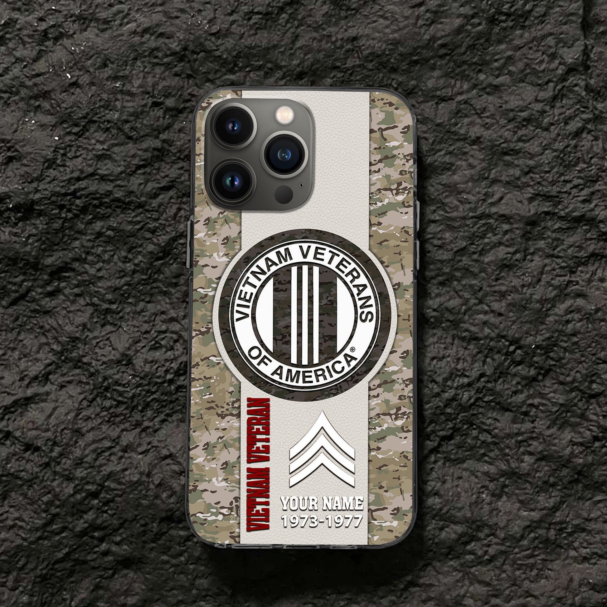 Vietnam Veteran Custom Phone Case VPVC506406, Gifts For Vietnam Veteran, Best Gifts On Father's Day, Armed Forces Day, Independence Day, Veterans Day.