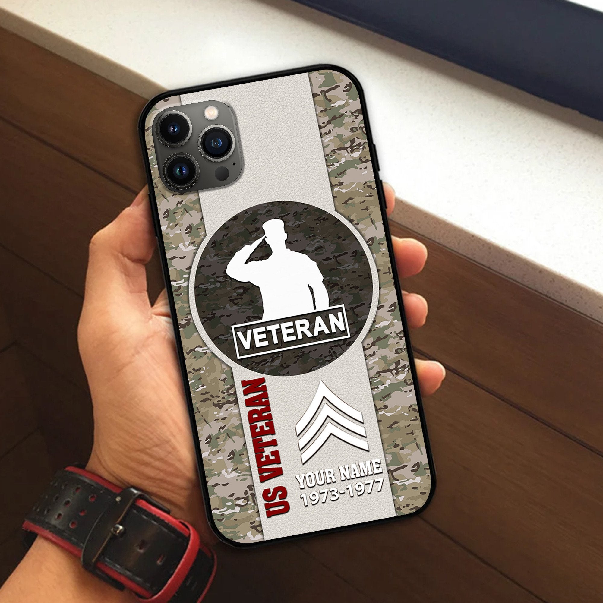 US Veteran Custom Phone Case VPVC506407, Gifts For US Veteran, Best Gifts On Father's Day, Armed Forces Day, Independence Day, Veterans Day.