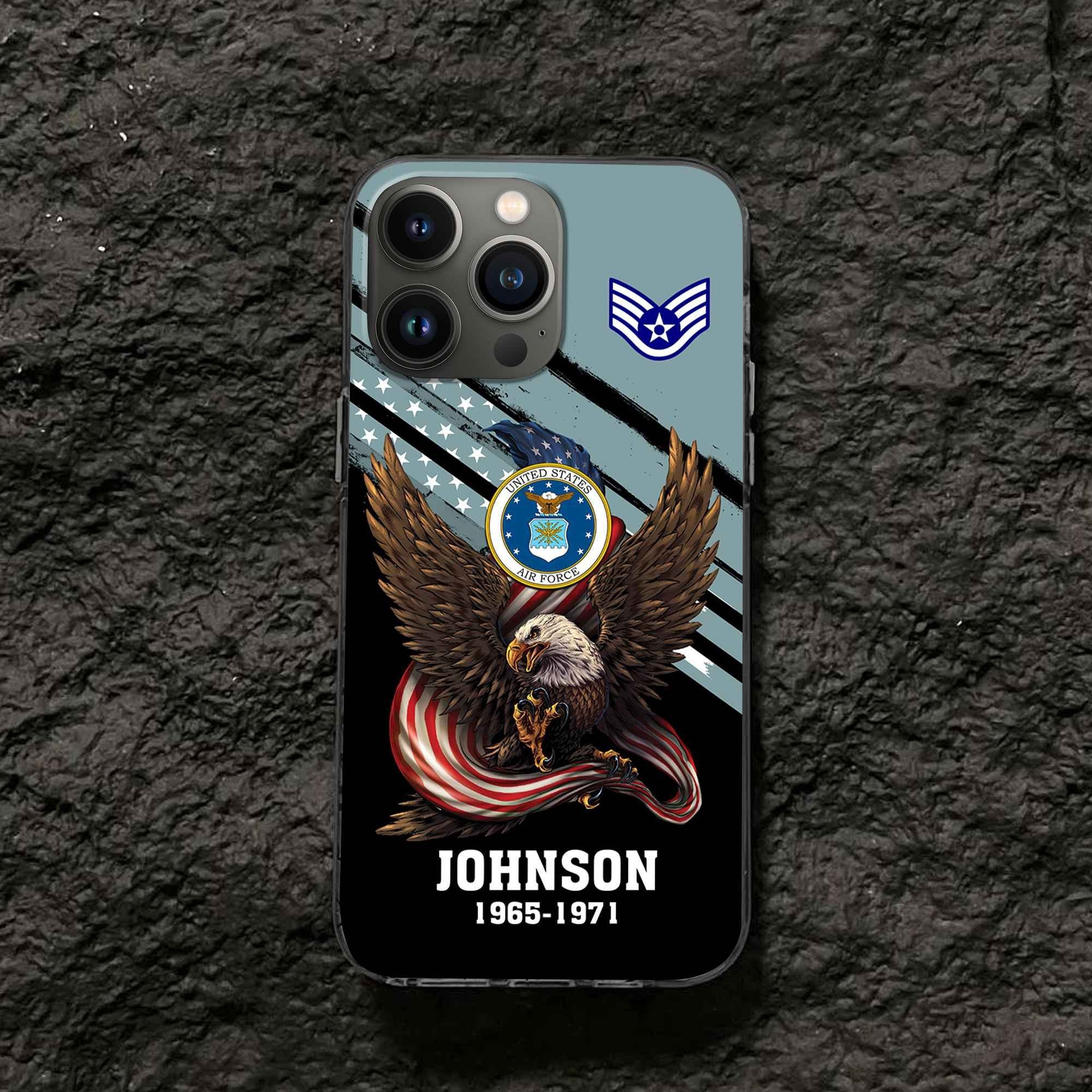 USAF Custom Phone Case VPVC507004, Gifts For Air Force Veteran, Best Gifts On Father's Day, Armed Forces Day, Independence Day, Veterans Day.