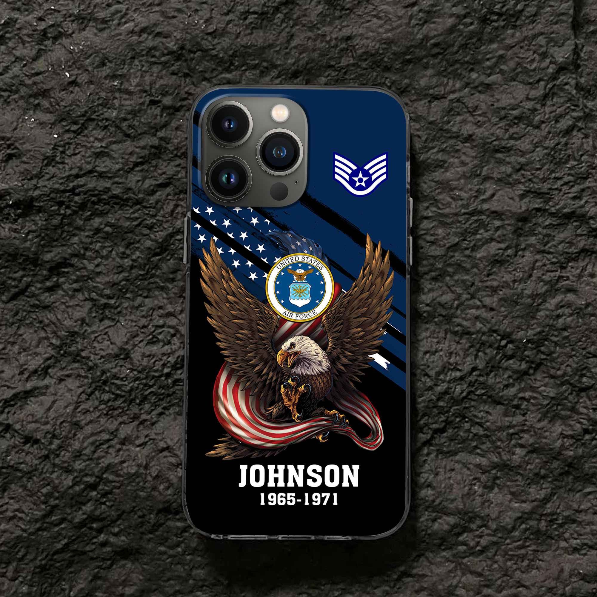 USAF Custom Phone Case VPVC507012, Gifts For Air Force Veteran, Best Gifts On Father's Day, Armed Forces Day, Independence Day, Veterans Day.
