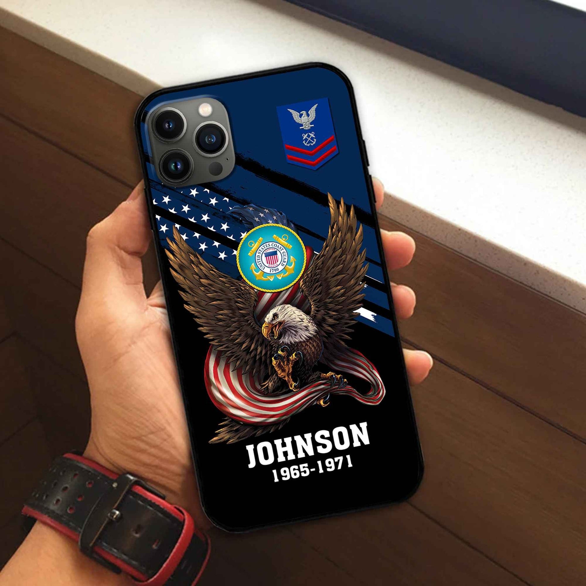 USCG Custom Phone Case VPVC507005, Gifts For Coast Guard Veteran, Best Gifts On Father's Day, Armed Forces Day, Independence Day, Veterans Day.