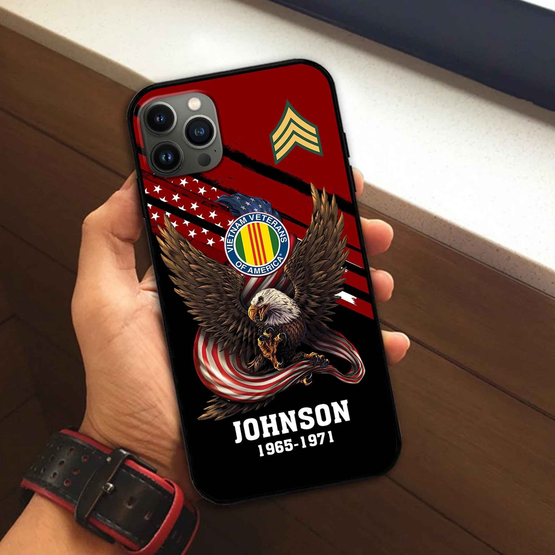 Vietnam Veteran Custom Phone Case VPVC507006, Gifts For Vietnam Veteran, Best Gifts On Father's Day, Armed Forces Day, Independence Day, Veterans Day.