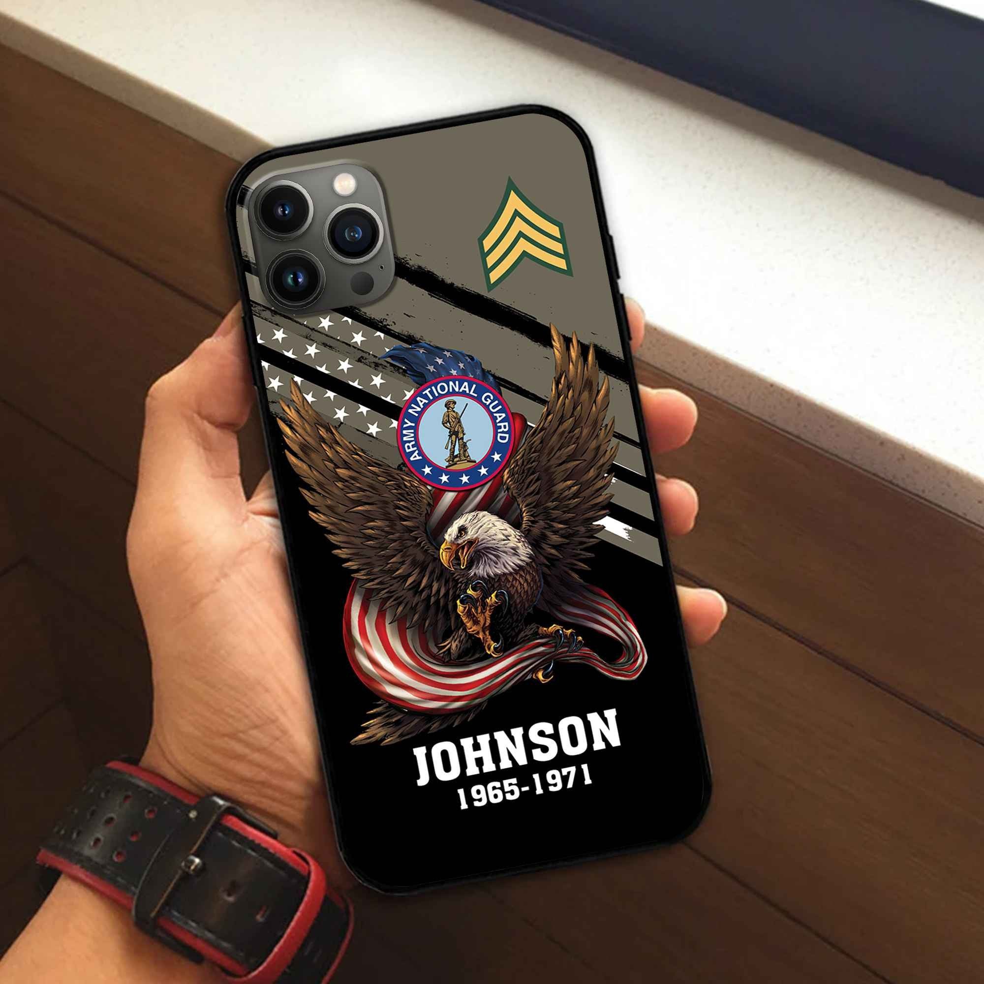 US Army National Guard Custom Phone Case VPVC507008, Gifts For Army National Guard Veteran, Best Gifts On Father's Day, Armed Forces Day, Independence Day, Veterans Day.