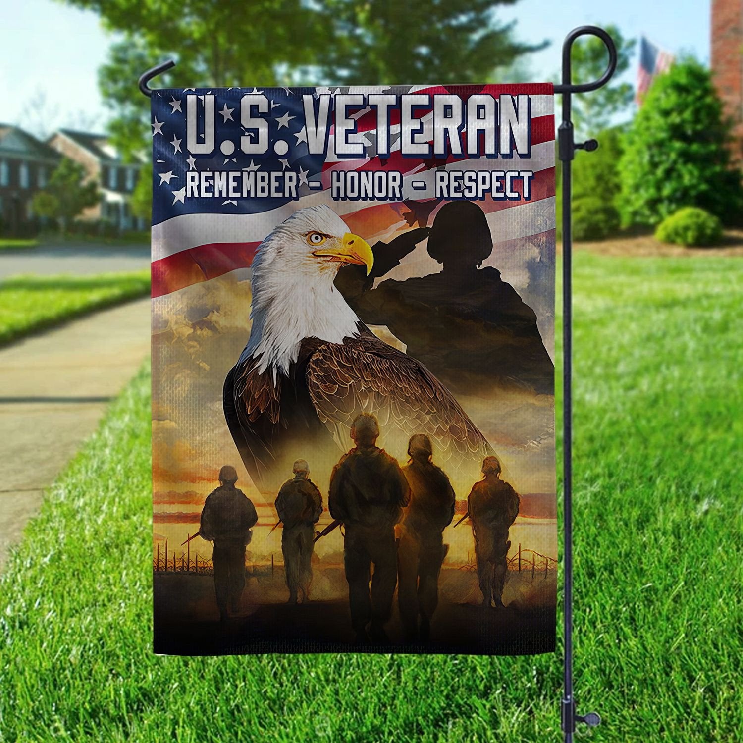 Unique US Veteran Flag VPVC112301, Gift For US Veteran, American Flag, Patriotic Flag, Garden Flag, House Flag