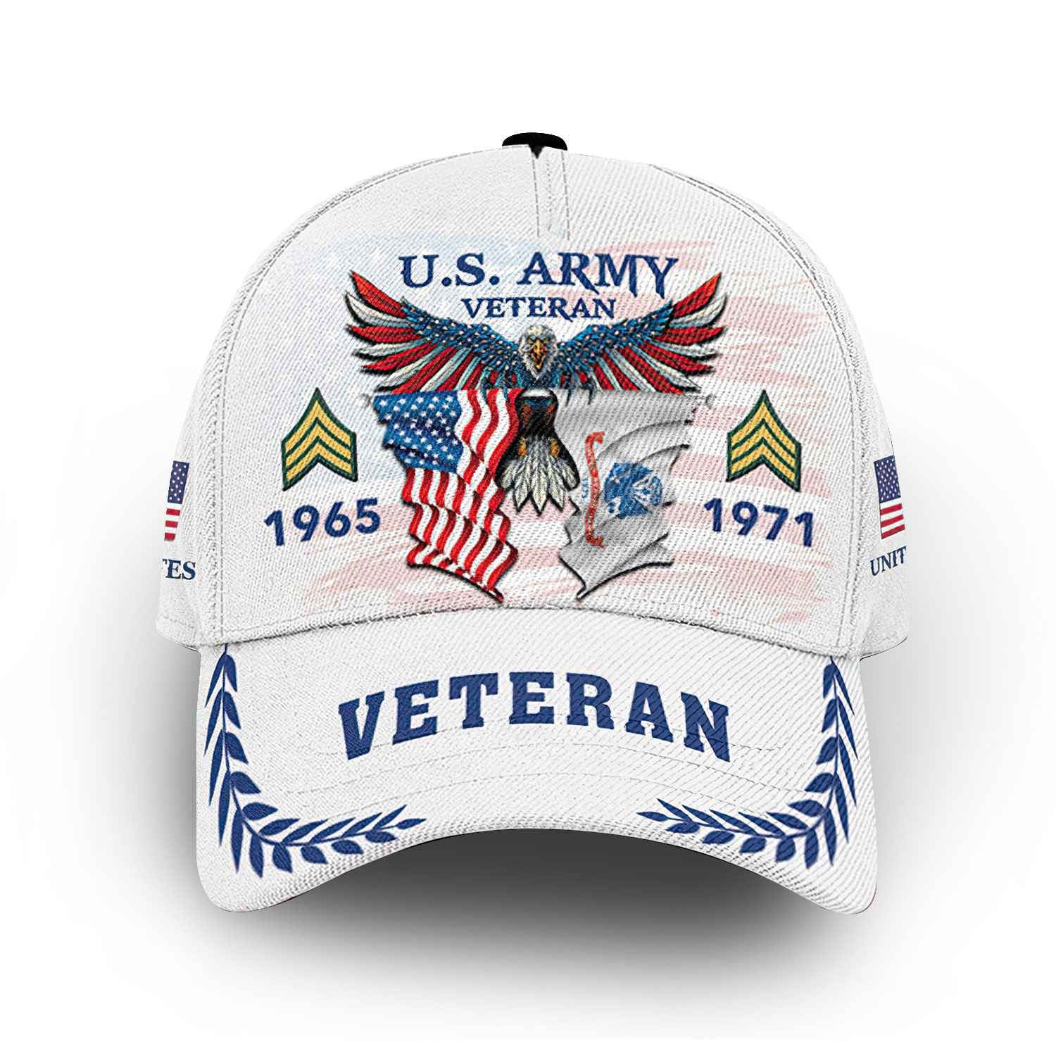 US Army Custom Cap VPVC014406, Gifts For Army Veteran, Best Gifts On Father's Day, Armed Forces Day, Independence Day, Veterans Day.