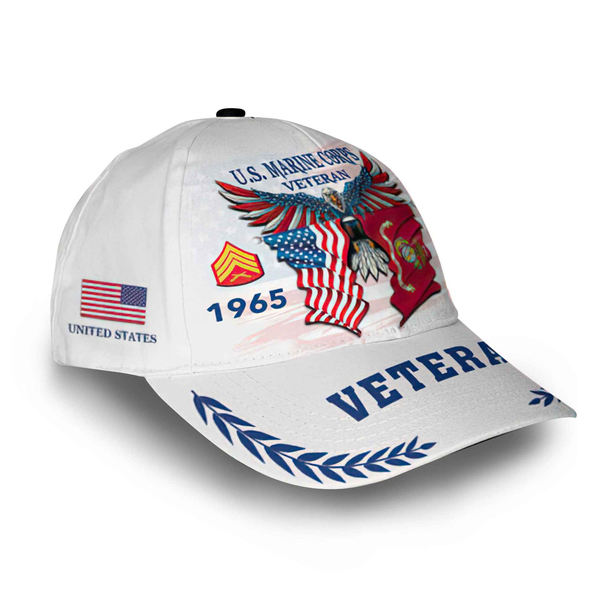 USMC Custom Cap VPVC014408, Gifts For Marine Veteran, Best Gifts On Father's Day, Armed Forces Day, Independence Day, Veterans Day.