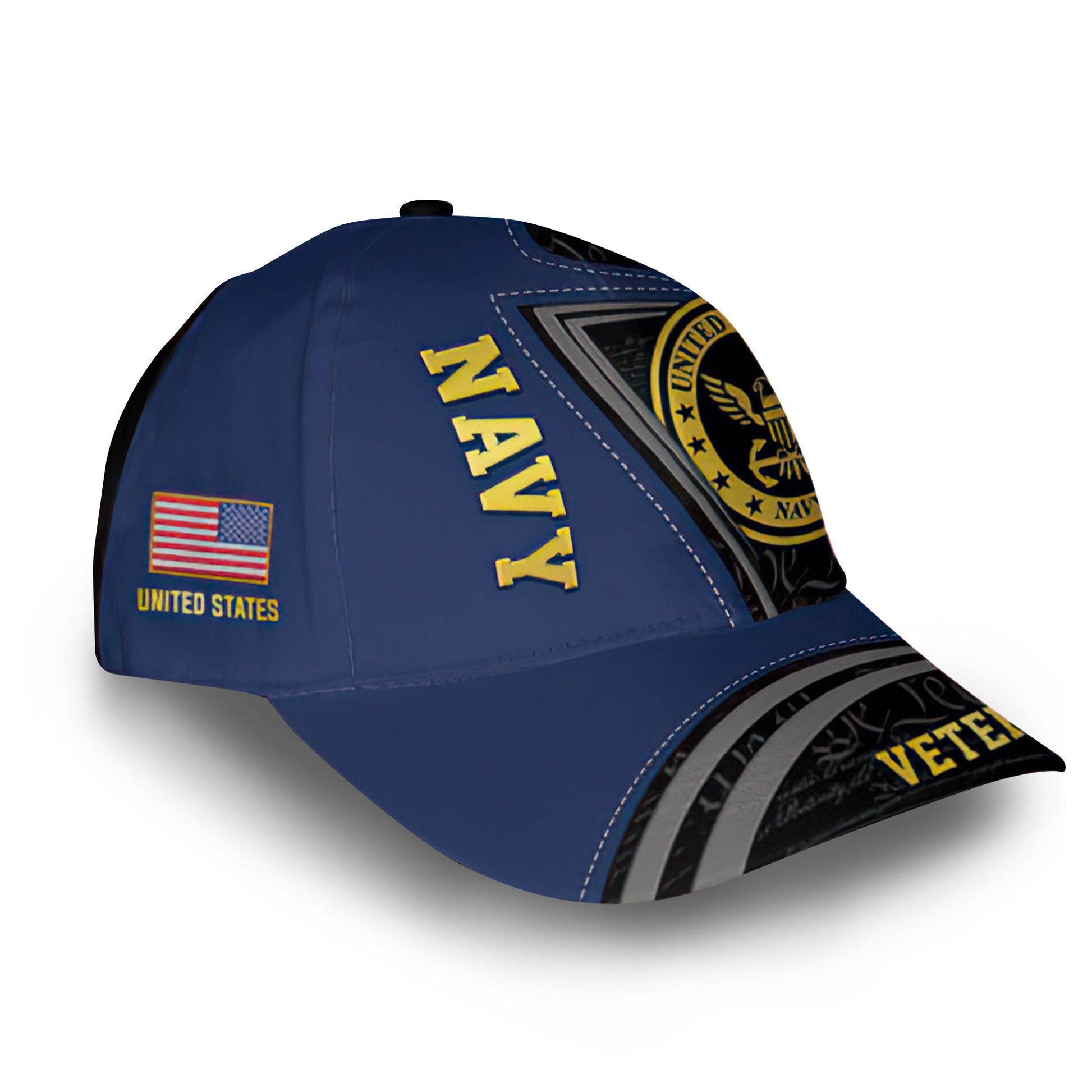Unique Custom Name, Rank, US Navy Cap VPVC014602, Gifts For Navy Veteran, Best Gifts On Father's Day, Independence Day, Veterans Day.