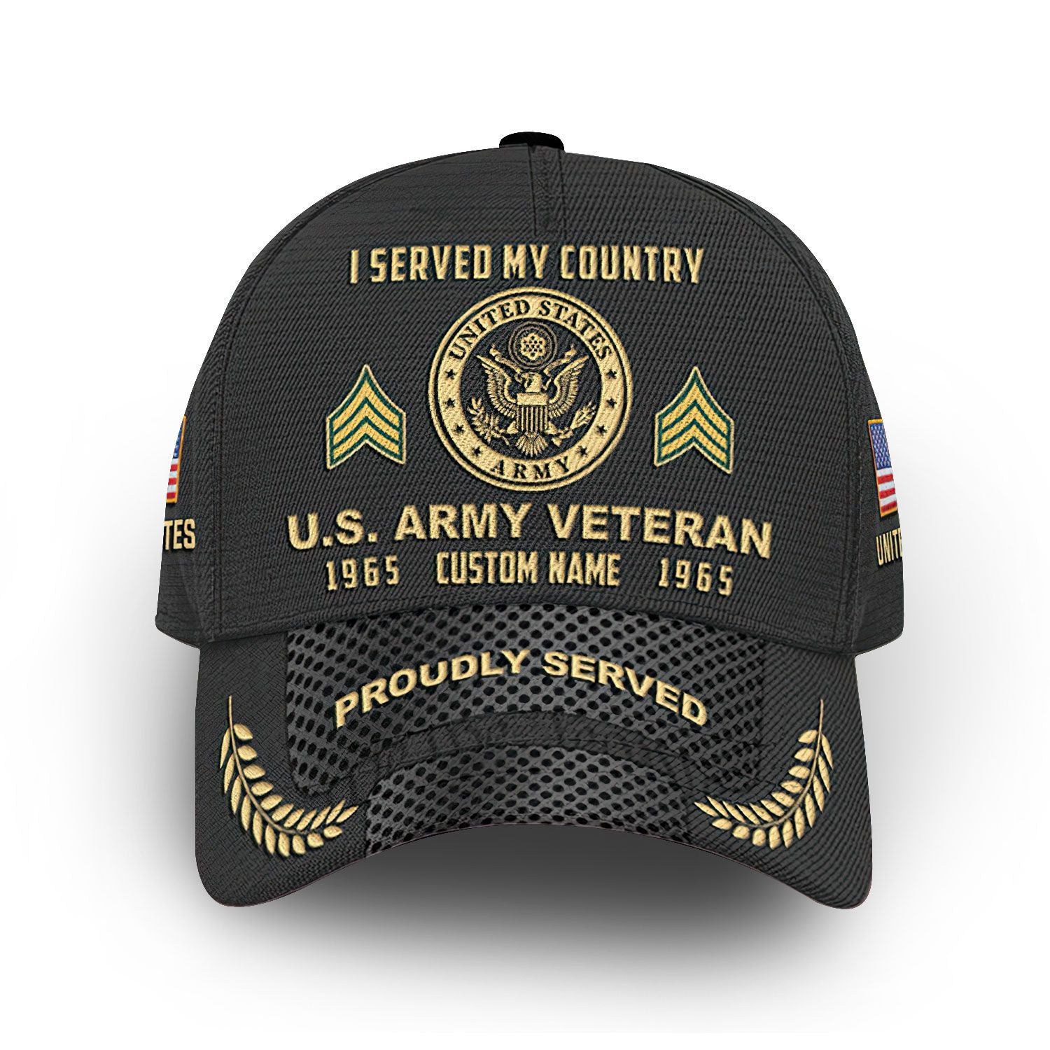 US Army Custom Cap VPVC014701, Gifts For Army Veteran, Best Gifts On Father's Day, Armed Forces Day, Independence Day, Veterans Day.