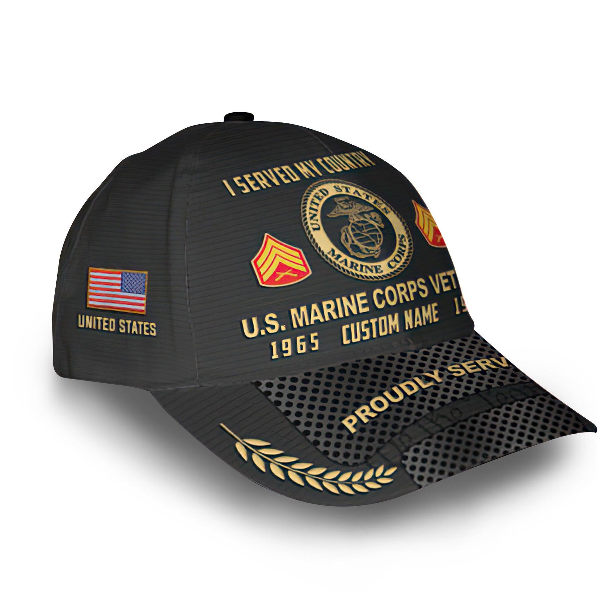 USMC Custom Cap VPVC014703, Gifts For Marine Veteran, Best Gifts On Father's Day, Armed Forces Day, Independence Day, Veterans Day.