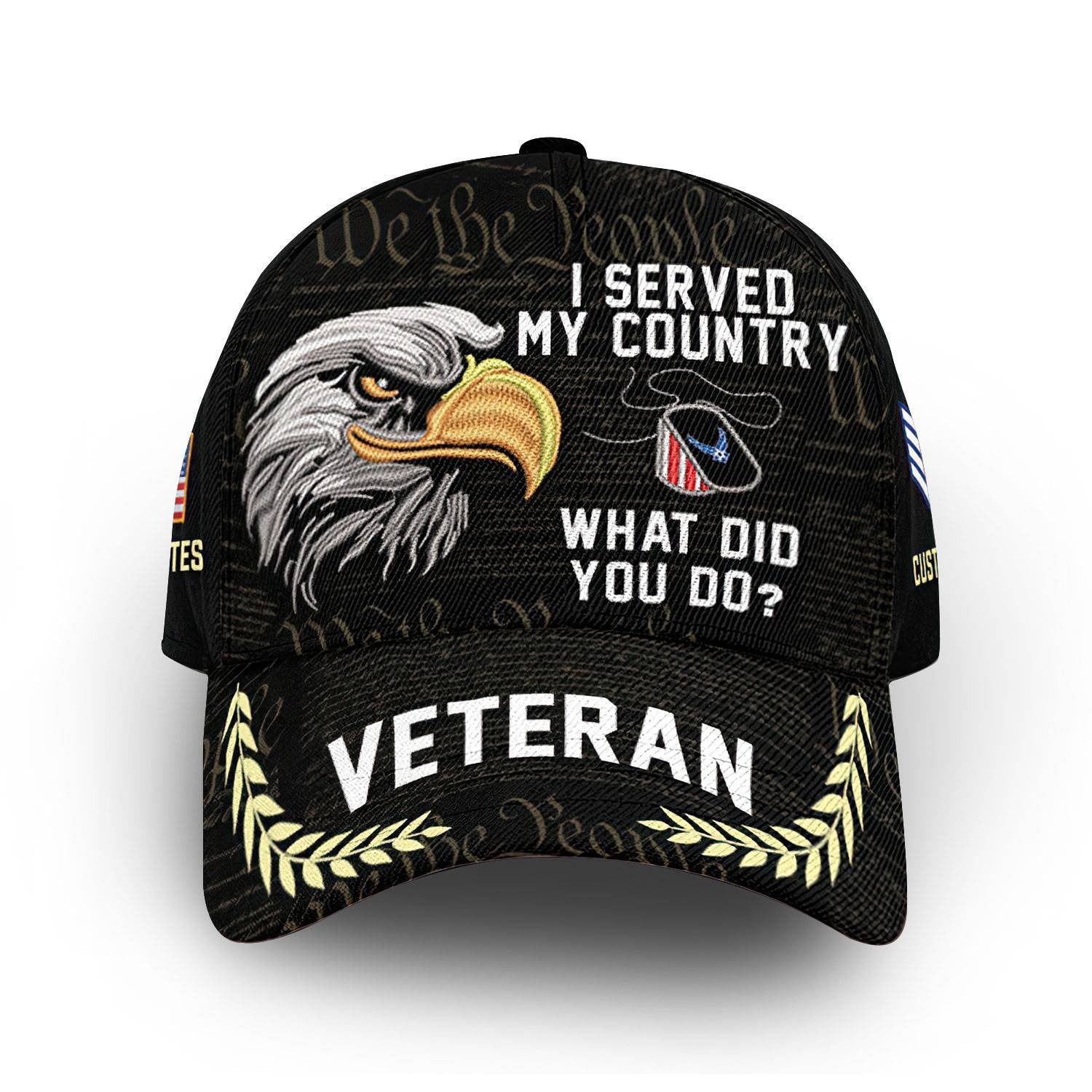 Unique Custom Name, Rank, USAF Cap VPVC014809, Gifts For Air Force Veteran, Best Gifts On Father's Day, Independence Day, Veterans Day.