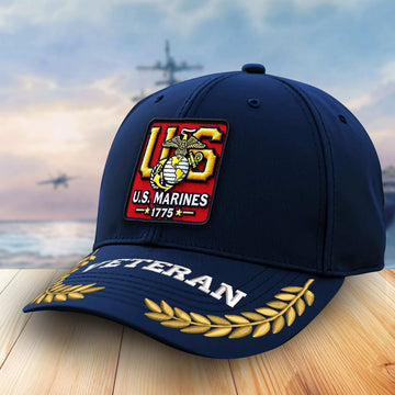 Premium USMC Veterans Embroidered Baseball Hats VPVC302505, Gifts For Marine Veteran On Father's Day, Armed Forces Day, Independence Day, Veterans Day.