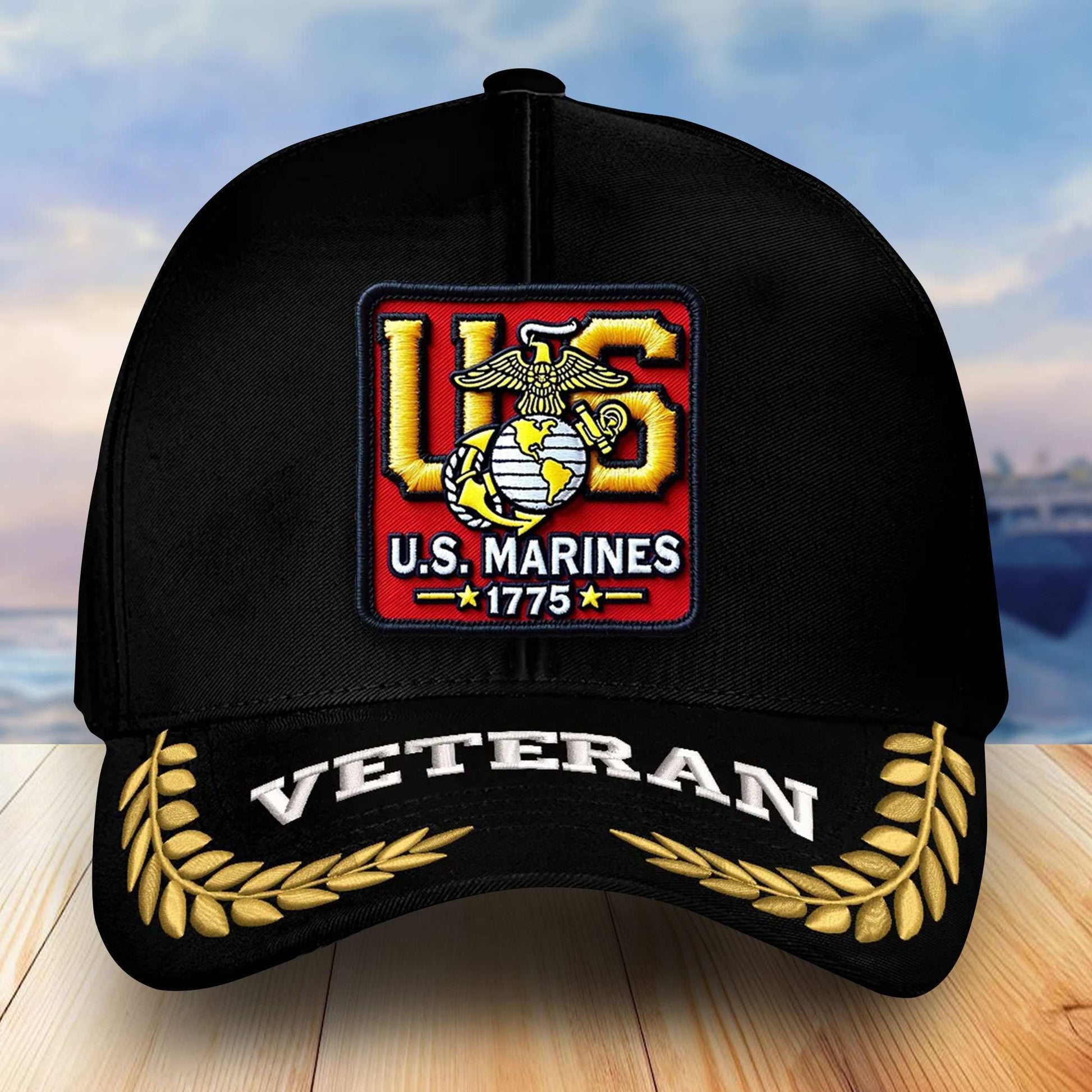 Premium USMC Veterans Embroidered Baseball Hats VPVC302506, Gifts For Marine Veteran On Father's Day, Armed Forces Day, Independence Day, Veterans Day.