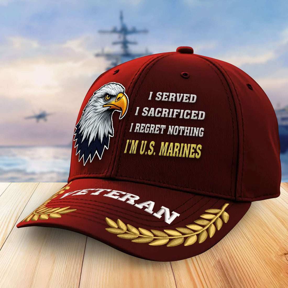 Premium USMC Embroidered Baseball Hats VPVC305201, Gifts For Marine Veterans On Father's Day, Armed Forces Day, Independence Day, Veterans Day.