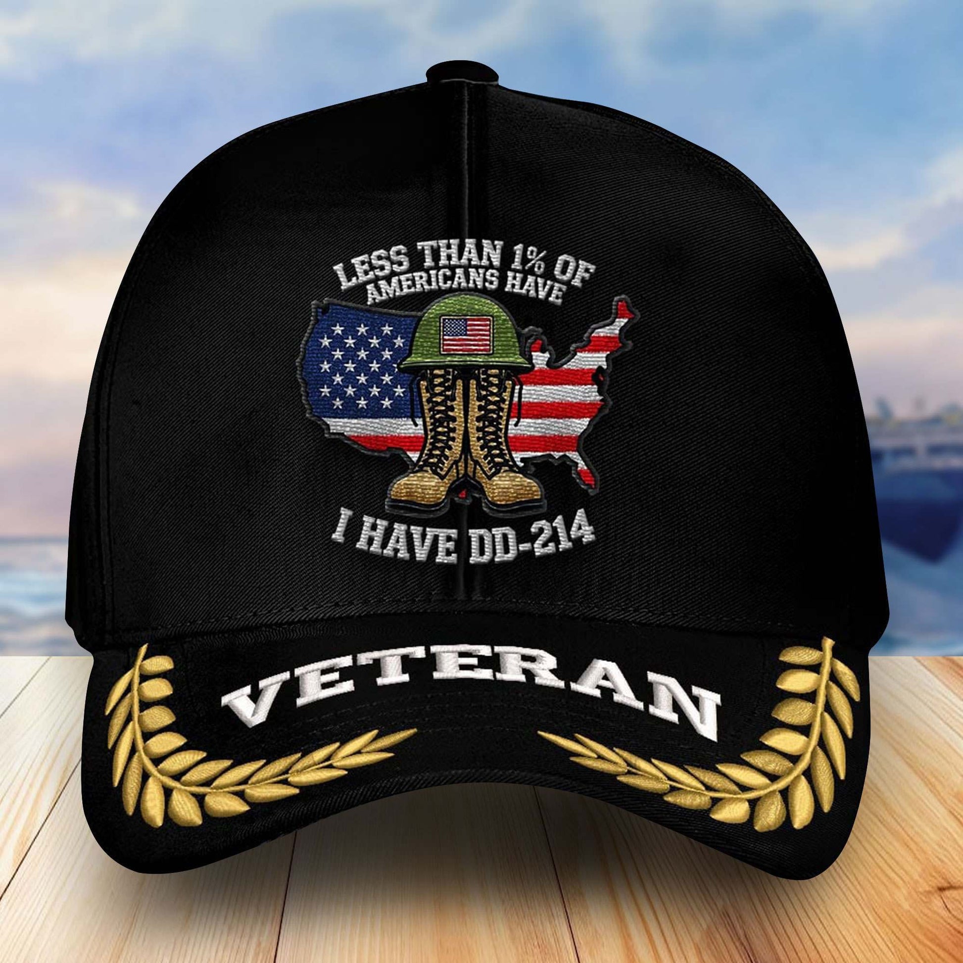 Premium US Veterans Embroidered Baseball Hats VPVC303003, Gifts For Veterans On Father's Day, Armed Forces Day, Independence Day, Veterans Day.
