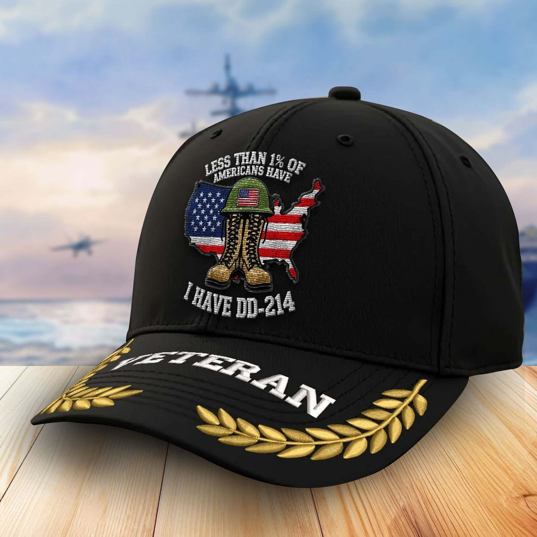 Premium US Veterans Embroidered Baseball Hats VPVC303003, Gifts For Veterans On Father's Day, Armed Forces Day, Independence Day, Veterans Day.