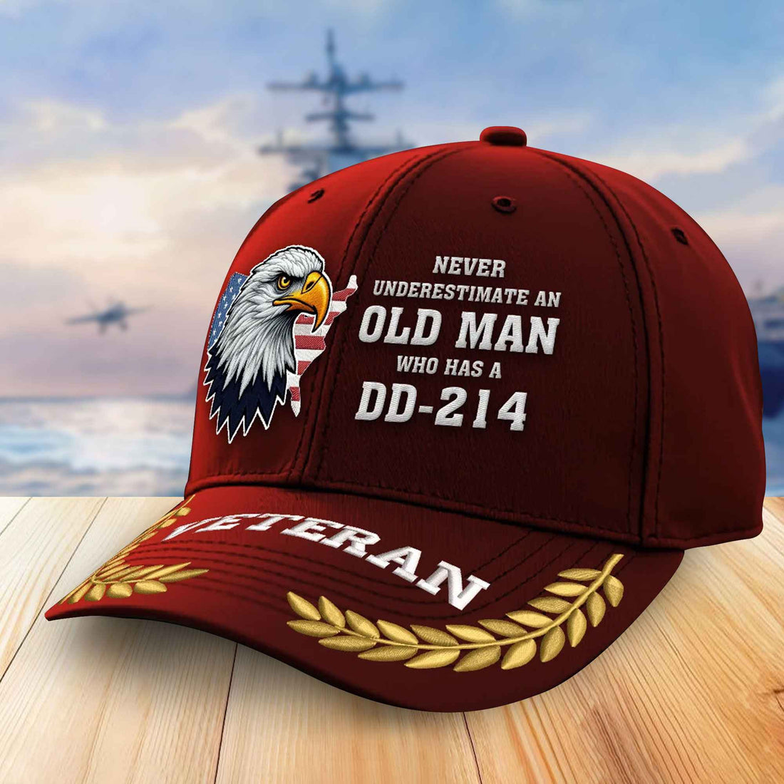 Premium US Veterans Embroidered Baseball Hats VPVC305601, Gifts For Veterans On Father's Day, Armed Forces Day, Independence Day, Veterans Day.
