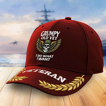 Premium US Veterans Embroidered Baseball Hats VPVC306201, Gifts For Veterans On Father's Day, Armed Forces Day, Independence Day, Veterans Day.