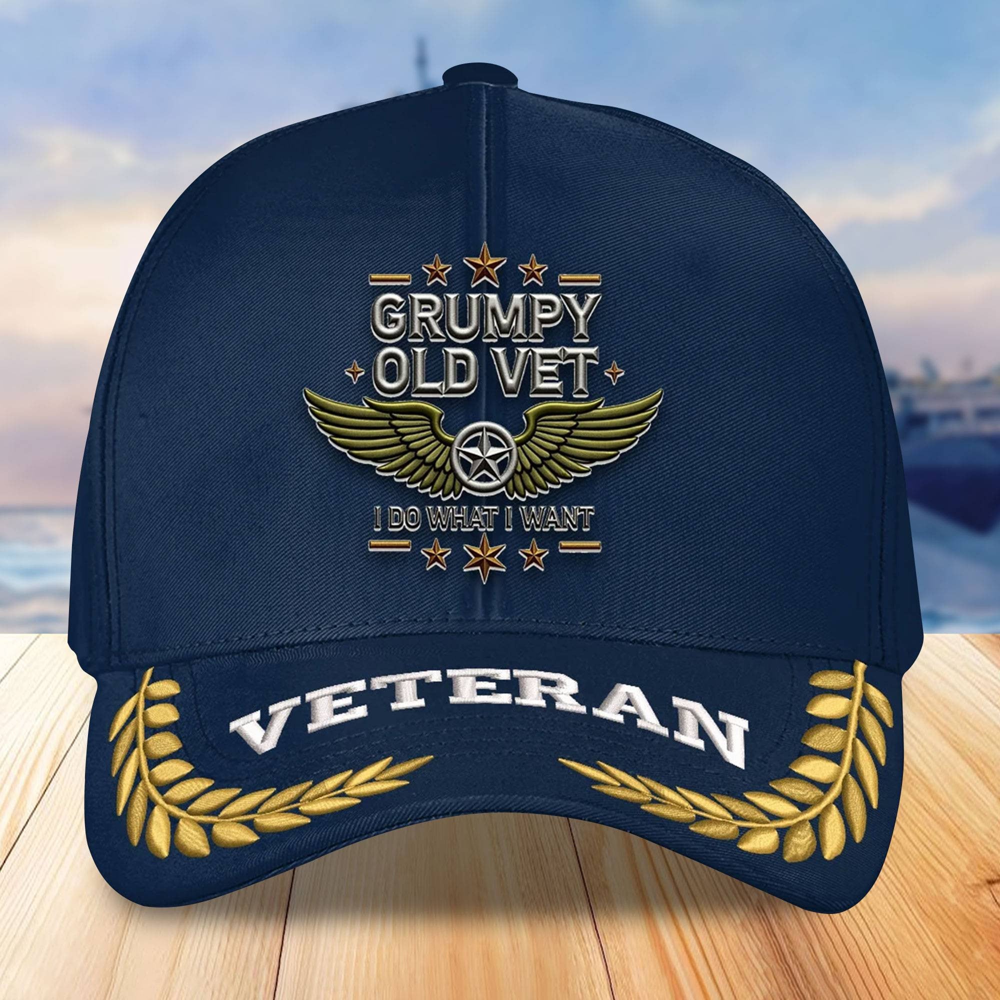 Premium US Veterans Embroidered Baseball Hats VPVC306302, Gifts For Veterans On Father's Day, Armed Forces Day, Independence Day, Veterans Day.