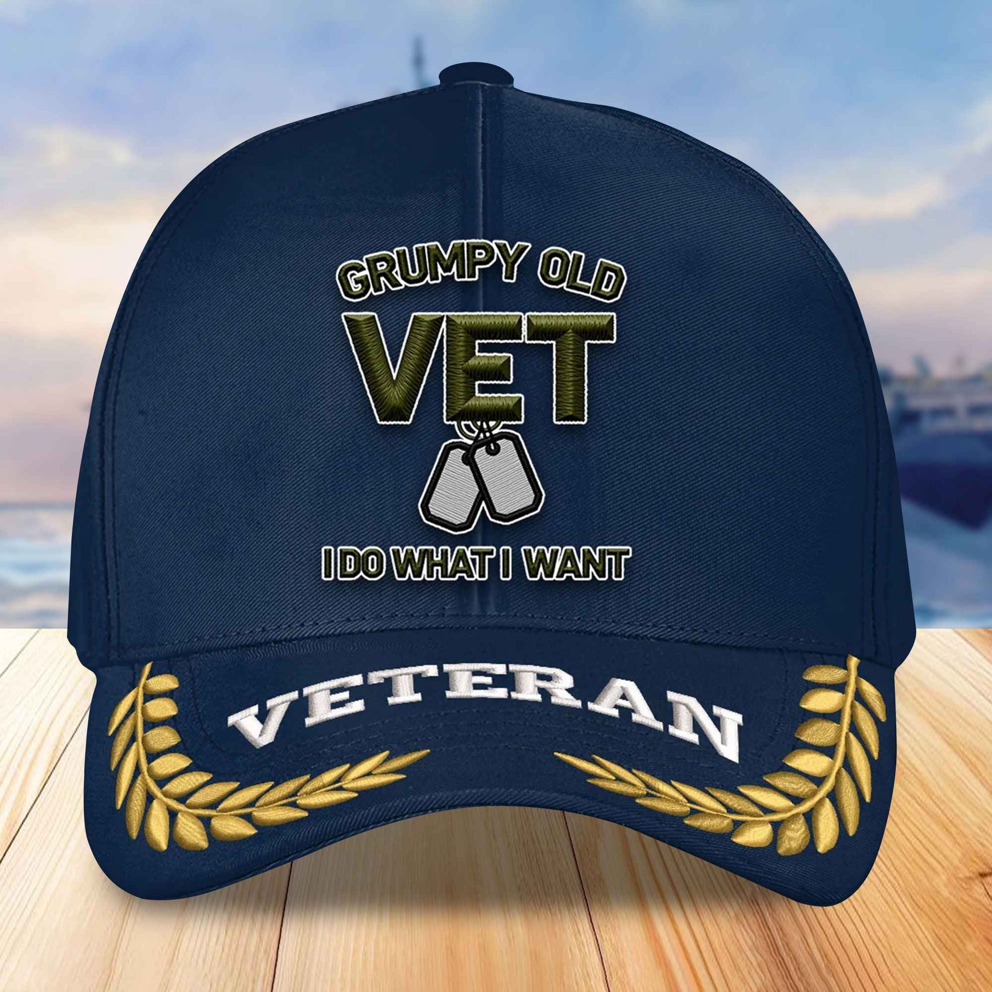 Premium US Veterans Embroidered Baseball Hats VPVC306402, Gifts For Veterans On Father's Day, Armed Forces Day, Independence Day, Veterans Day.