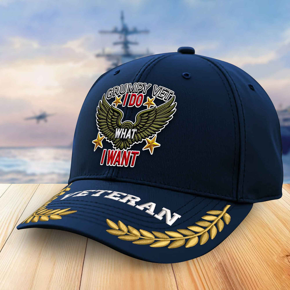 Premium US Veterans Embroidered Baseball Hats VPVC306702, Gifts For Veterans On Father's Day, Armed Forces Day, Independence Day, Veterans Day.