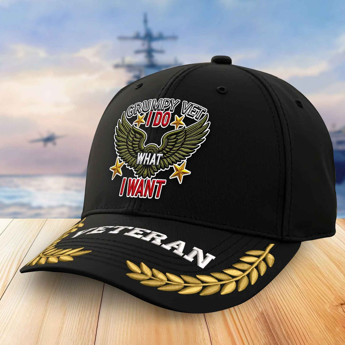 Premium US Veterans Embroidered Baseball Hats VPVC306703, Gifts For Veterans On Father's Day, Armed Forces Day, Independence Day, Veterans Day.