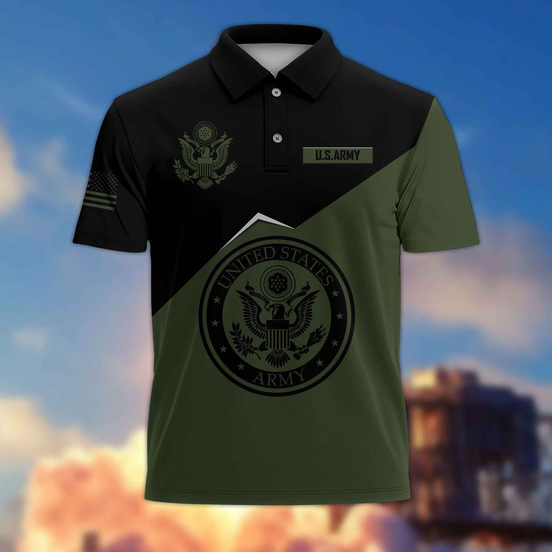 Unique US Army Polo Shirt VPVC216801, Gifts For Army Veteran, Best Gifts On Father's Day, Independence Day, Veterans Day.