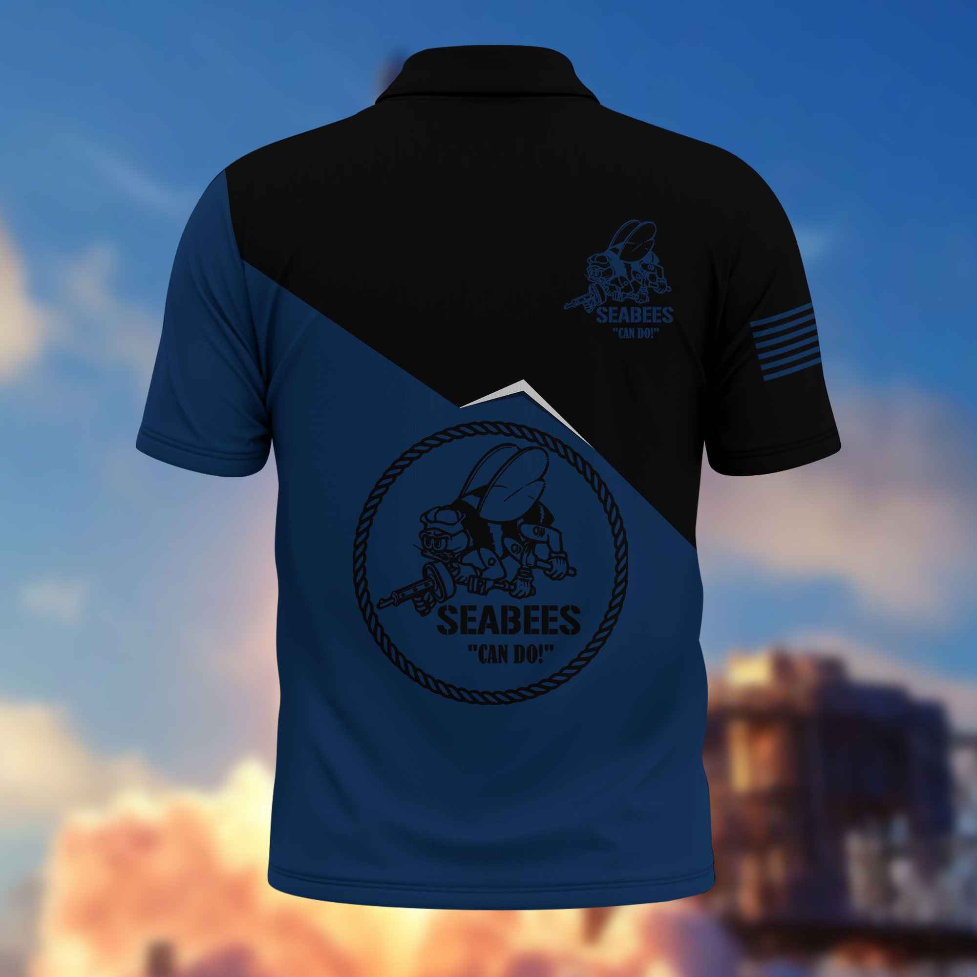 Unique US Seabees Polo Shirt VPVC216809, Gifts For Seabees Veteran, Best Gifts On Father's Day, Independence Day, Veterans Day.