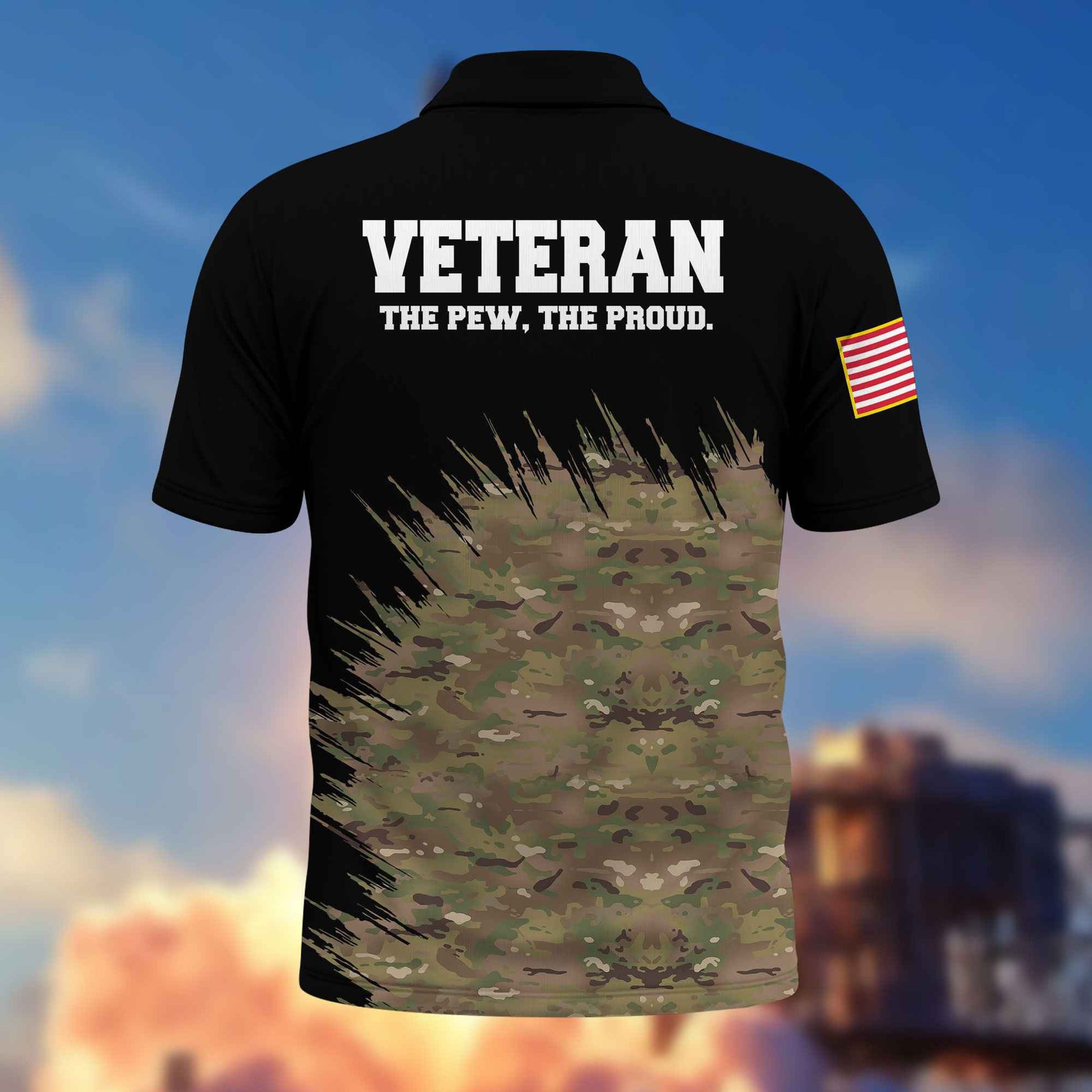Unique US Veteran Polo Shirt VPVC217707, Gifts For US Veteran, Best Gifts On Father's Day, Independence Day, Veterans Day.