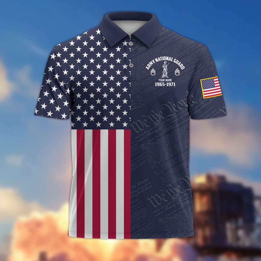 US Army National Guard Custom Polo Shirt VPVC217808, Gifts For Army National Guard Veteran, Best Gifts On Father's Day, Armed Forces Day, Independence Day, Veterans Day.