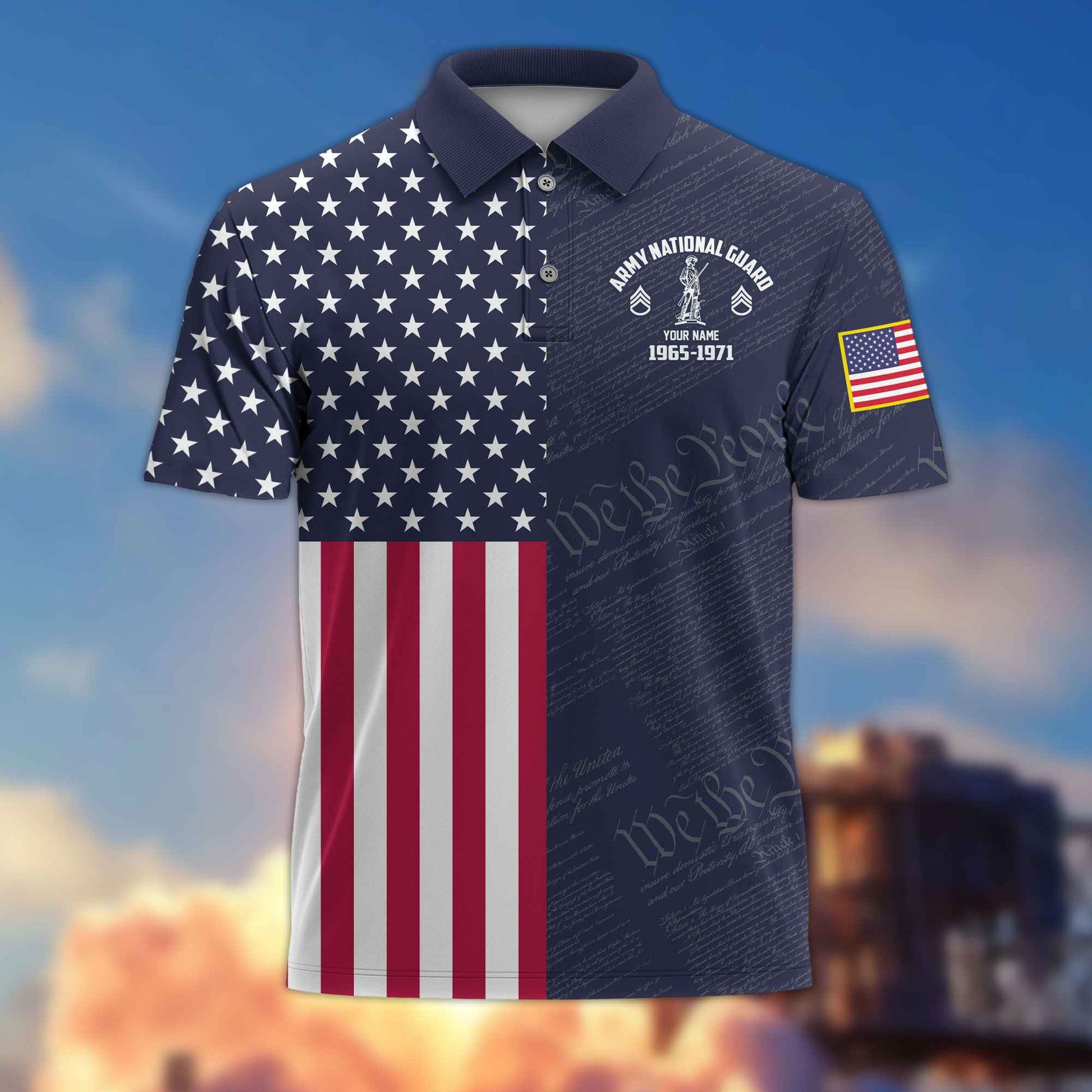 US Army National Guard Custom Polo Shirt VPVC217808, Gifts For Army National Guard Veteran, Best Gifts On Father's Day, Armed Forces Day, Independence Day, Veterans Day.