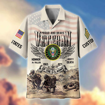US Army Custom Hawaiian Shirt VPVC404401, Gifts For Army Veteran, Best Gifts On Father's Day, Armed Forces Day, Independence Day, Veterans Day.