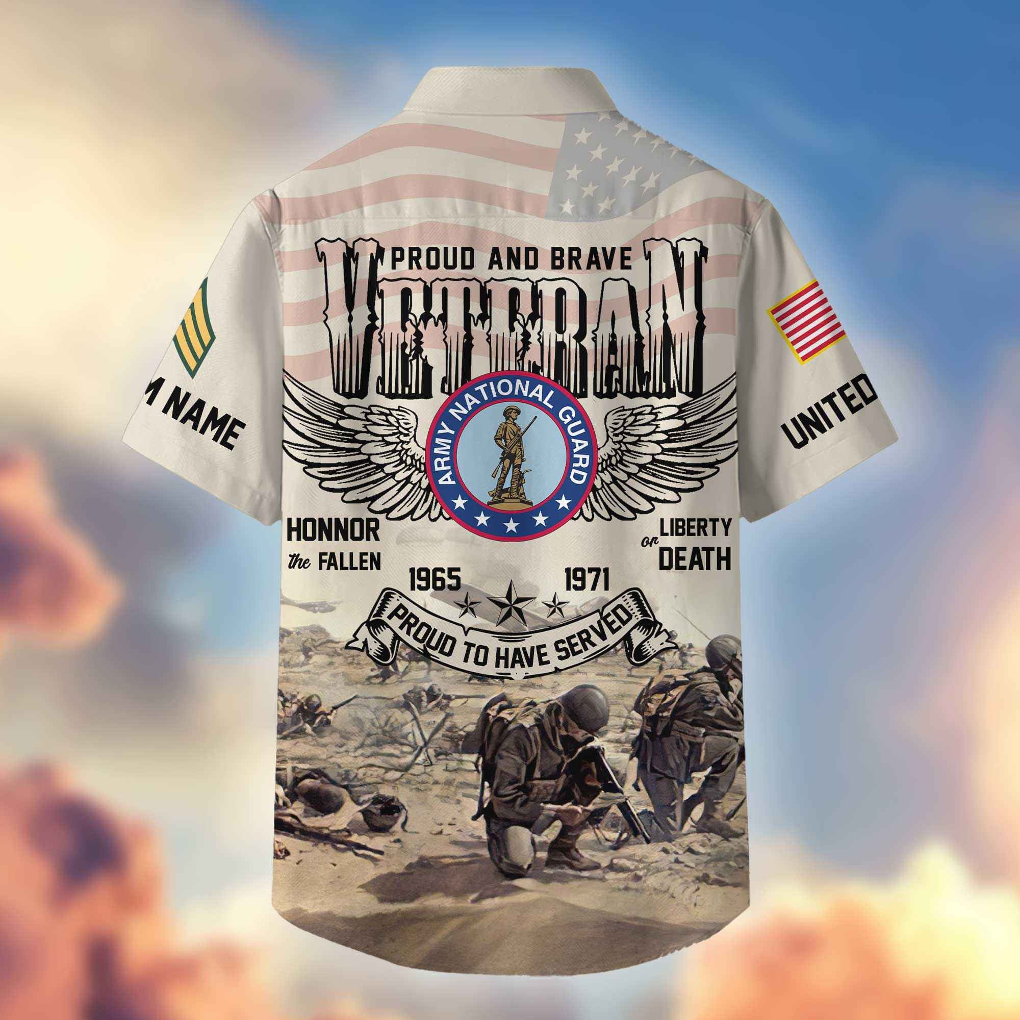 US Army National Guard Custom Hawaiian Shirt VPVC404408, Gifts For Army National Guard Veteran, Best Gifts On Father's Day, Armed Forces Day, Independence Day, Veterans Day.