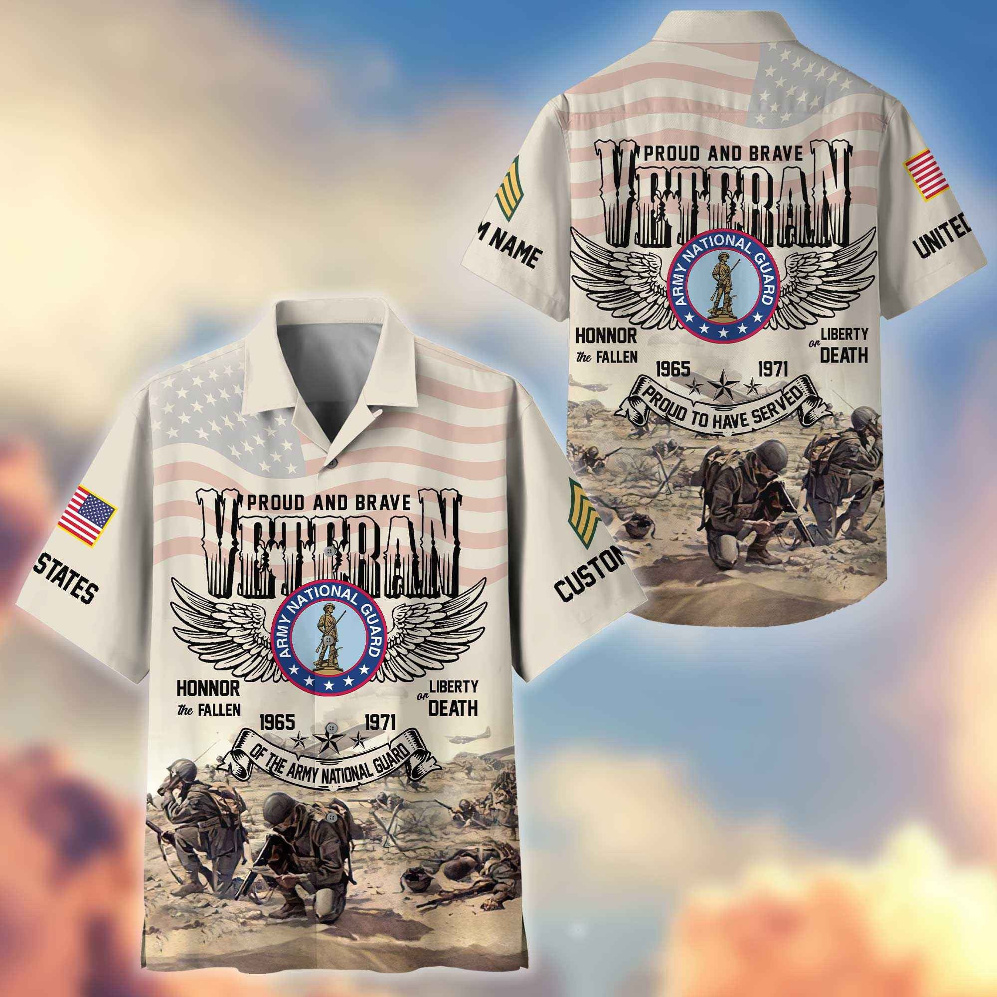 US Army National Guard Custom Hawaiian Shirt VPVC404408, Gifts For Army National Guard Veteran, Best Gifts On Father's Day, Armed Forces Day, Independence Day, Veterans Day.