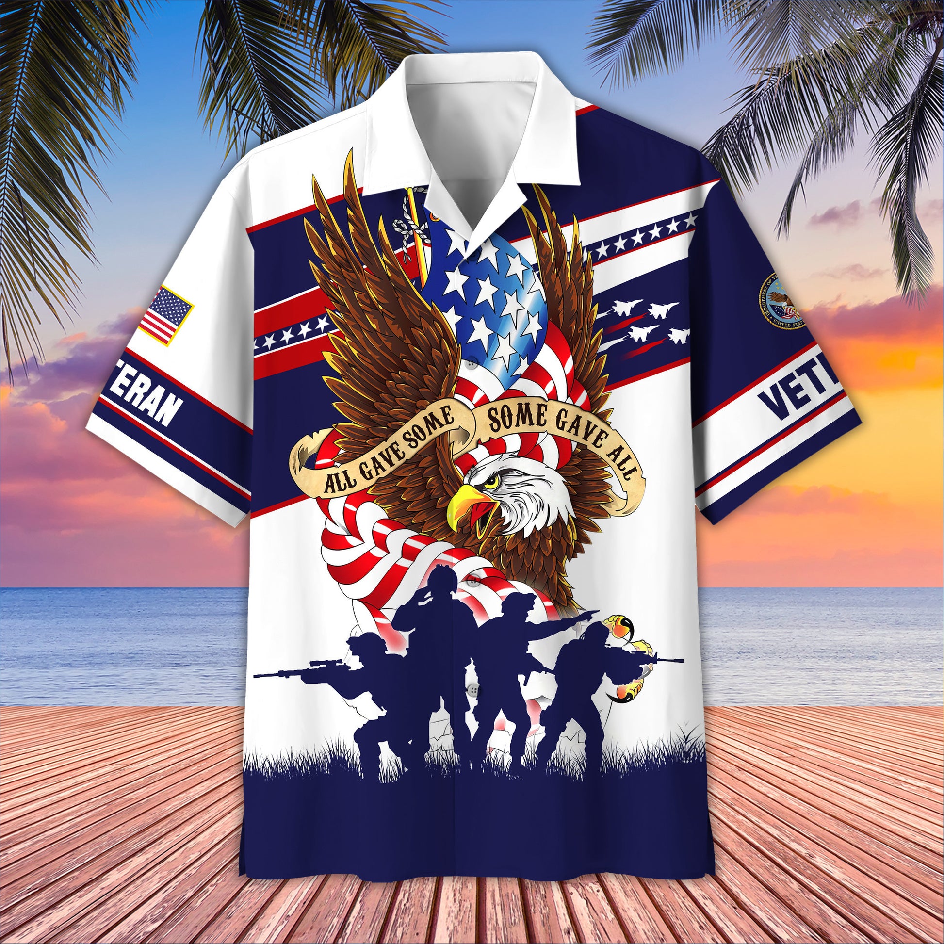 US Veteran Hawaiian Shirt VPVC405907, Gifts For US Veteran, Best Gifts On Father's Day, Armed Forces Day, Independence Day, Veterans Day.