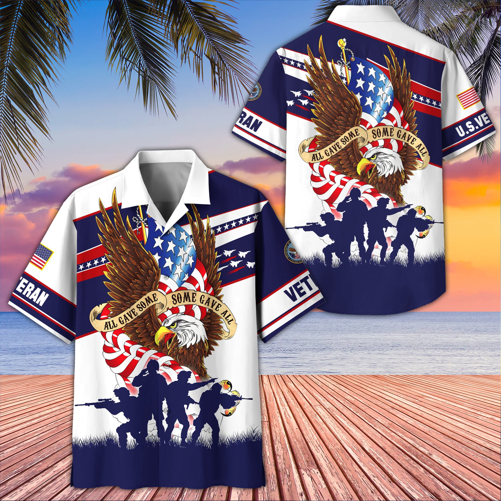 US Veteran Hawaiian Shirt VPVC405907, Gifts For US Veteran, Best Gifts On Father's Day, Armed Forces Day, Independence Day, Veterans Day.