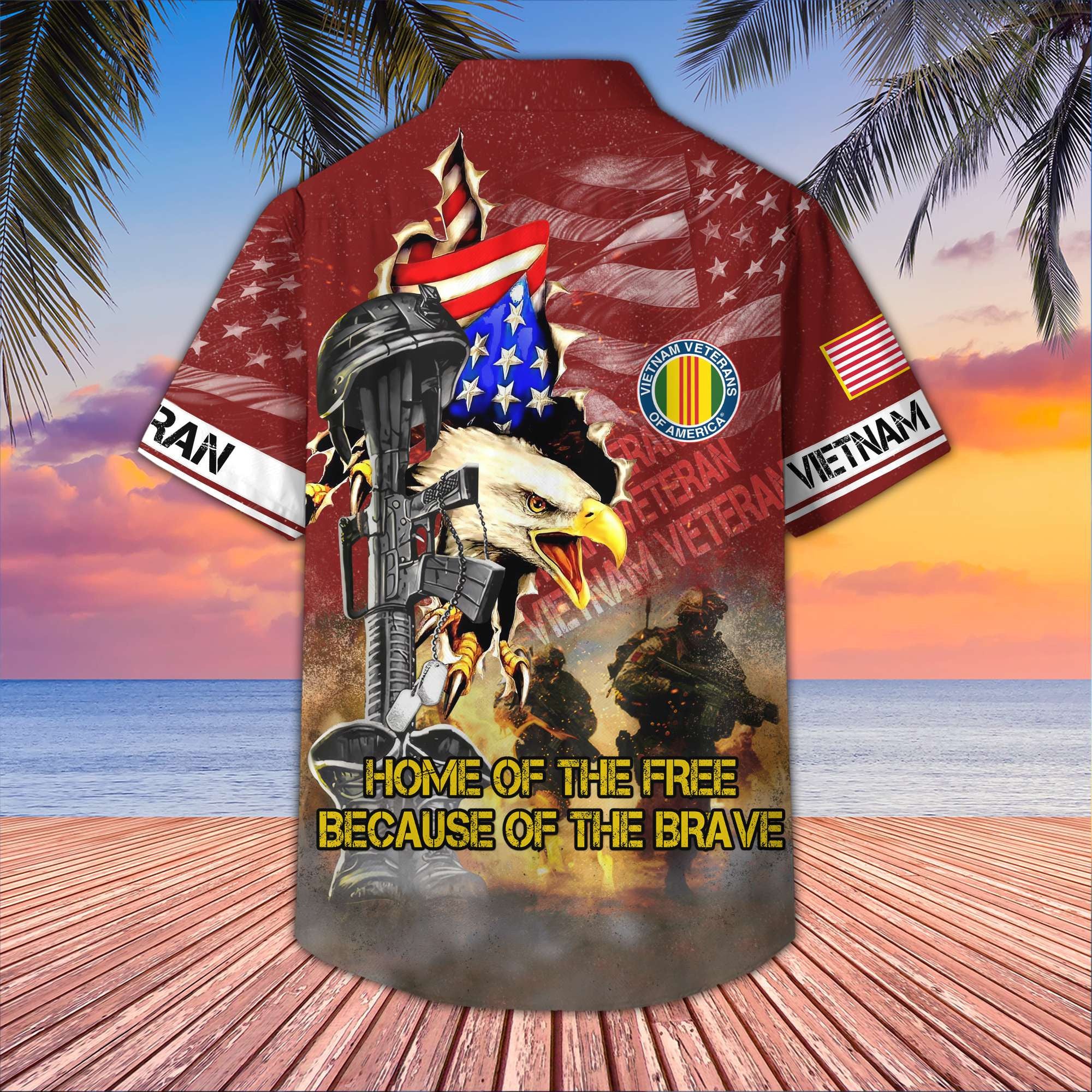 Vietnam Veteran Hawaiian Shirt VPVC406406, Gifts For Vietnam Veteran, Best Gifts On Father's Day, Armed Forces Day, Independence Day, Veterans Day.