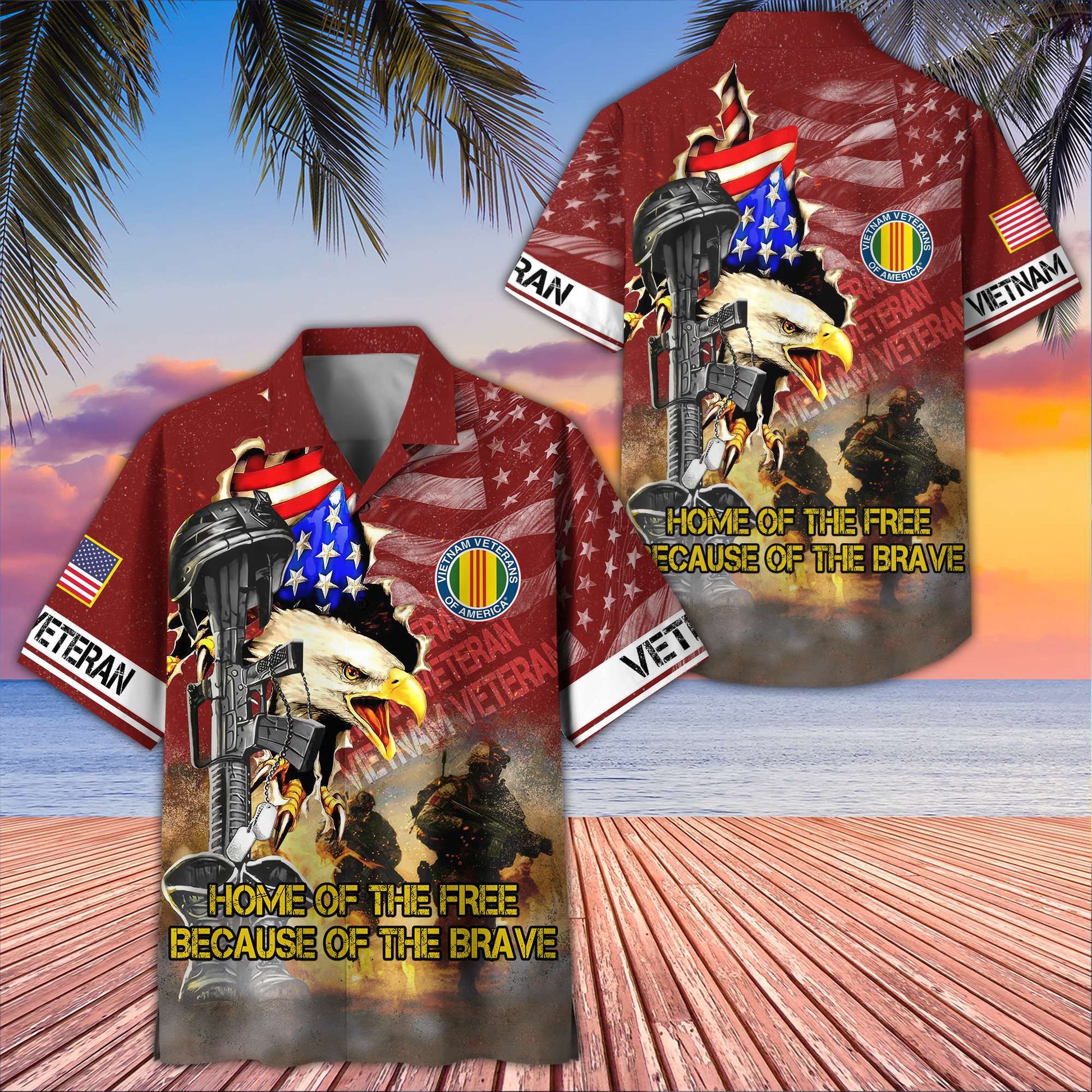 Vietnam Veteran Hawaiian Shirt VPVC406406, Gifts For Vietnam Veteran, Best Gifts On Father's Day, Armed Forces Day, Independence Day, Veterans Day.