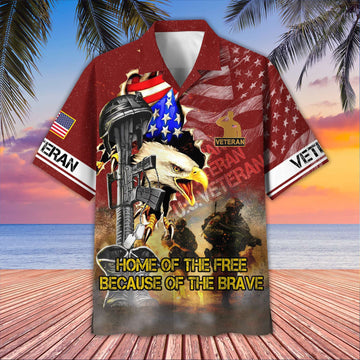 US Veteran Hawaiian Shirt VPVC406407, Gifts For US Veteran, Best Gifts On Father's Day, Armed Forces Day, Independence Day, Veterans Day.