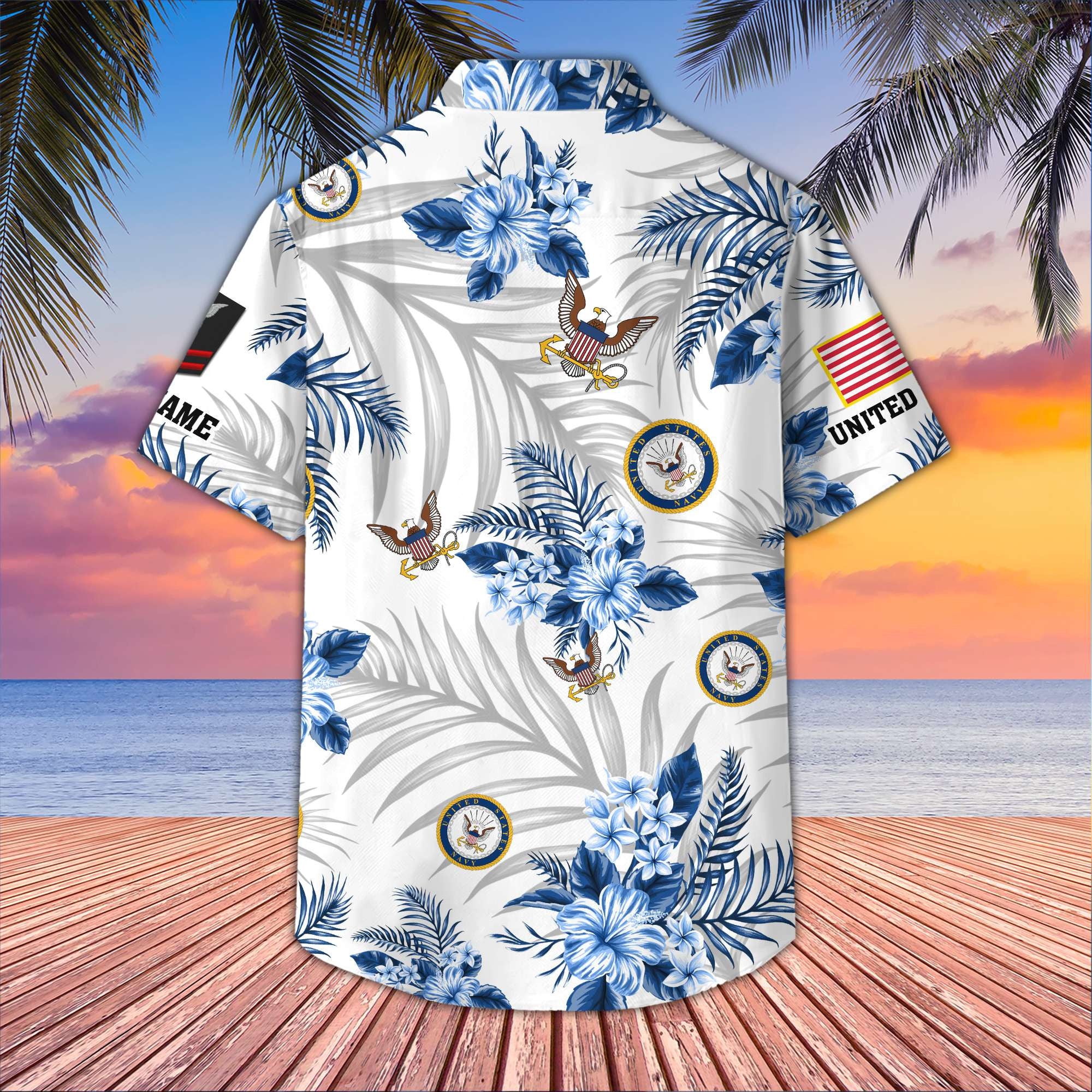 Unique Custom Name, Rank, US Navy Hawaiian Shirt VPVC406202, Gifts For Navy Veteran, Best Gifts On Father's Day, Independence Day, Veterans Day.