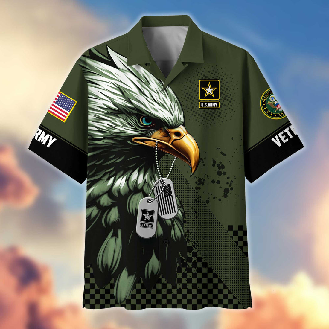 Unique US Army Hawaiian Shirt VPVC404701, Gifts For Army Veteran, Best Gifts On Father's Day, Independence Day, Veterans Day.
